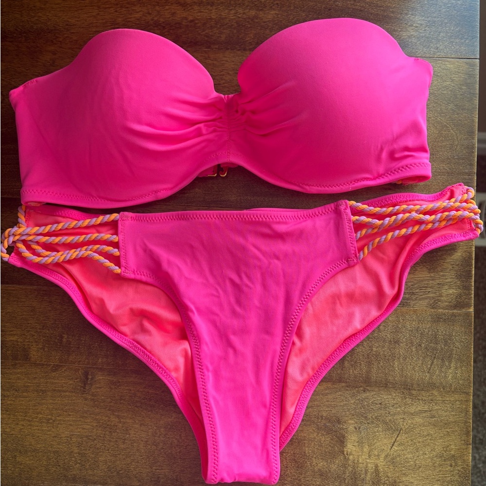 Victoria's Secret Hot Pink Bikini Set